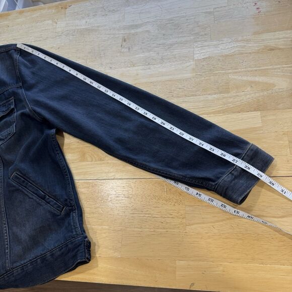 Paige Scout Denim Jacket Men's Large Dark Blue Wash Lightweight Grunge Casual - Picture 10 of 13